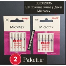 Pfaff Microtex Asst  821202096 Sık Dokuna Karışık Iğne 2 pakettir ( 10 tane iğne)