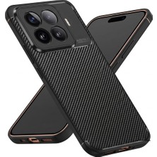 M.TK Moveteck Xiaomi Mi 17T Pro Kılıf Kamera Korumalı Karbon Desenli Uzun Ömürlü Renk Atmaz Koruyucu Silikon Negro Kapak