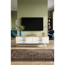 Yumedi Design TSA1232DB - Merve Tv Stand , Tv Sehpası 120CM Safirmeşe-Beyaz