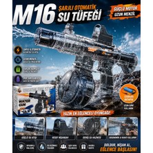 Trust Store M16 Şarjlı Otomatik Su Tüfeği Yüksek Basınçlı Elektrikli Su Tabancası