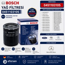 Bosch Orijinal 0451103105 3945577 Yağ Filtresi Ford Opel Mercedes Uyumlu