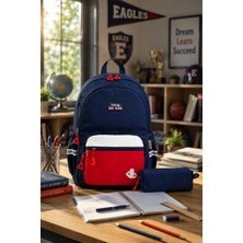 Wander Bag Okul Sırt Çantası Kalemlik Seti Suya Dayanıklı Çok Bölmeli Günlük Kullanım Ortaokul Lise Çantası
