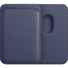 Boğazören Iphone Uyumlu Telefon Arkası Cüzdan Kartlık 15/16/17 Pro Max Uyumlu Hakiki Deri Mekanizmalı Kartlık Cüzdan Erkek Otomatik Akıllı Cüzdan Rfıd Korumalı Kredi Kartlık Lacivert