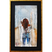 Muguetarts %100 Orijinal Suluboya Özgür Kadınlar Resim Tablosu 70X50CM