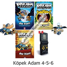 Altın Kitaplar Köpek Adam 4 - Köpek Adam 5 - Köpek Adam 6, Brick Game Tetris Oyun Makinesi Hediyeli
