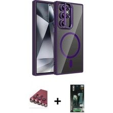 Pileli Store Pilelistore™ Galaxy S23 Ultra Kılıf Yadigar Asil Koleksiyonu - Siyah 360 Mat Full Body Arka Koruyucu + Valdez Metal Kamera Lens - Kı