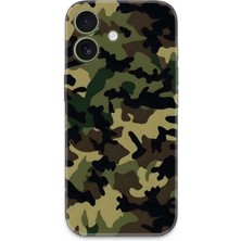 Teknoba Store Iphone 16 Kamera Korumalı Kamuflaj Kılıf