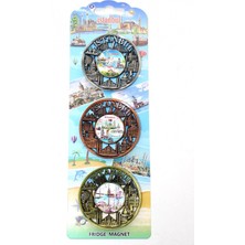Marsilyan™- Istanbul Temalı Metal Magnet 3'lü Set ALK2890