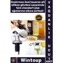 Wintoup #tıpa Silikon Damlatmaz Mutfak Sos Yağ Sirke Dökücü Sızdırmaz Kapaklı Şişe Tıpası Yağdanlık Ucu