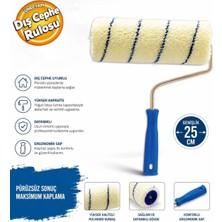 Dekor DKR1003 Plastik Mavi Saplı Dış Cephe Duvar Boya Rulosu 25 cm Boya Rulosu 1003
