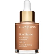Clarins Skin Illusion 112.3 Sandalwood Spf 15 Fondöten 30 ml - Doğal Kapatıcılık Uzun Süre Kalıcı