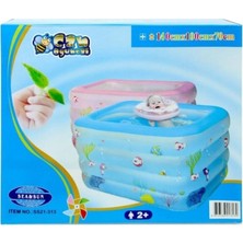 Kiddico Toys Boğumlu Dikdörtgen Derin Havuz 140X100X70 cm