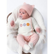 Panfilia %100 Pamuk 0-3 Ay Kız Bebek Hastane Çıkışı 3'lü Set / Yenidoğan / Zıbın