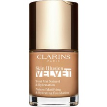 Clarins Skin Illusion Velvet 111N Fondöten 30 ml - Doğal Kapatıcılık Uzun Süre Kalıcı