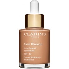 Clarins Skin Illusion 112 Doğal Nemlendirici Fondöten 30 ml - Doğal Kapatıcılık Uzun Süre Kalıcı