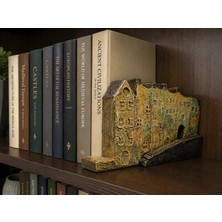 Muguetarts %100 El Emeği Dekoratif Ortaçağ Evleri (32CM.H.15CM.)