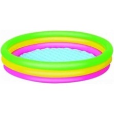 Kiddico Toys 3 Halkalı Renkli Yumuşak Tabanlı Havuz 102 * 25 cm