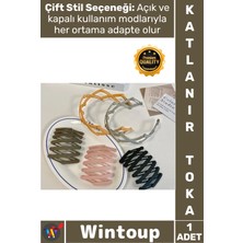Wintoup #toka Pratik Konforlu Esnek Şık Taşınabilir Cep Çanta Tipi Modern Tasarım Katlanabilir Taç Toka