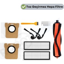 robotyedek Xiaomi Vacuum H50/H50 Pro Uyumlu Ana Fırça Hepa Filtre Yan Fırça Toz Torbası -9 Adet