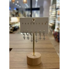 Yakemiyou Silver Yıldızlar Altılı Küpe