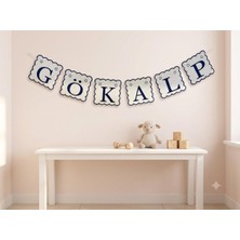 Noisy Tekstil Keçe Üzerine Nakışlı Isim Oda Kapı Süsü & Hastane Odası Duvar-Kapı Süsü & Banner & Flama Bebek Beşik Süsü