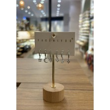 Yakemiyou Silver Fiyonk Konsept Altılı Küpe