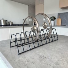 Tabaklık Rafı- Tencere Kapak Düzenleyici-Tabak Kurutmalık -10 Bölmeli Stand