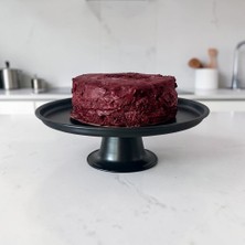 Metal Kek ve Pasta Standı Kek Tabağı 24 cm Paslanmaz Ikramlık