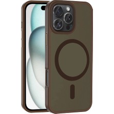 Apple iPhone 16 Pro Max Kılıf M-Safe Şarj Özellikli Mat Arka Yüzey Zore Sio Kapak