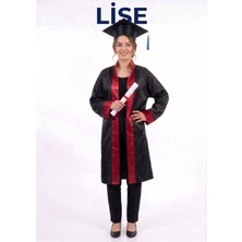 Nacar Store Unisex Lise Mezuniyet Kep Cübbesi Takımı