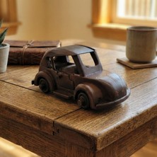 Morgen Craft Olden Ahşap Dekoratif Obje Araba - %100 El Yapımı - Ahşap - 23x11x9 cm