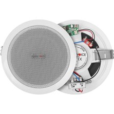 Canarino Magicvoice TPI-350 5.25’’ (13.5 Cm) Hat Trafolu Alçıpan/asma Tavan Tipi Hoparlör (6W Rms - Mp3 USB Uyumlu) - Beyaz