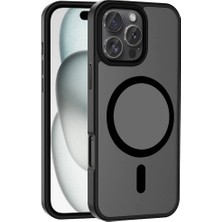 Apple iPhone 16 Pro Kılıf M-Safe Şarj Özellikli Mat Arka Yüzey Zore Sio Kapak