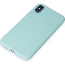 Alvera Collection iPhone x Kılıf First Silikon - Turkuaz