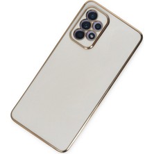 Alvera Collection Galaxy A52 Kılıf Volet Silikon - Beyaz