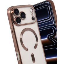 Alvera Collection iPhone 17 Pro Max Kross Magneticsafe Kapak - Çöl Titanyum