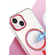Alvera Collection iPhone 14 Glossy Magsafe Kapak - Çöl Titanyum
