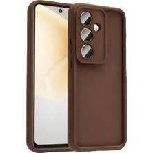Alvera Collection Galaxy A37 5g Viera Silikon - Kahverengi