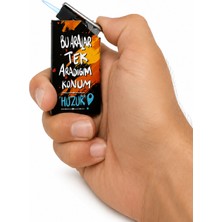 Onr Store Komik Söz Baskılı Metal Pürmüz Alevli Gazlı Çakmak