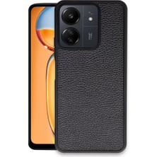 Bezos Redmi 13C Kılıf Aras Deri Kapak - Siyah