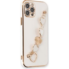Alvera Collection iPhone 12 Pro Kılıf Esila Silikon - Beyaz