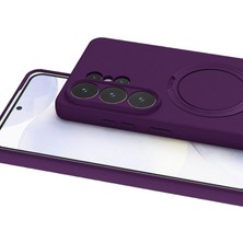 Alvera Collection Galaxy S26 Ultra Regal Magsafe Standlı Kapak - Derin Mor