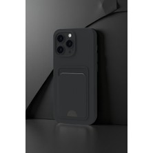 Alvera Collection iPhone 16 Pro Max Kılıf Kelvin Kartvizitli Silikon - Derin Mor