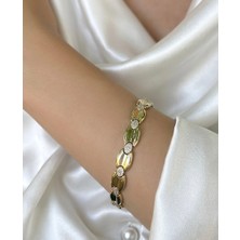 Xuping Jewelry Zarafet Müzesi Xuping Altın Kaplama Taşlı Tasarım Bileklik