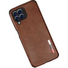 Alvera Collection Galaxy M33 Kılıf Loop Deri Silikon - Kahverengi