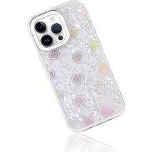 Alvera Collection iPhone 16 Pro Max Lumi Desenli Kapak - Beyaz