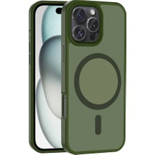 Apple iPhone 16 Pro Kılıf M-Safe Şarj Özellikli Mat Arka Yüzey Zore Sio Kapak