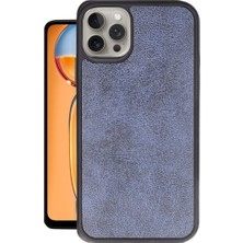 Bezos iPhone 15 Pro Kılıf Aras Deri Kapak - Lacivert