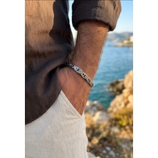 Xuping Jewelry Zarafet Müzesi Xuping Çelik Erkek Bileklik - Gümüş Renk Bizans Kral Zincir Model