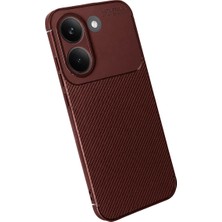 Alvera Collection Poco X8 Pro Auto Focus Karbon Kapak - Bordo